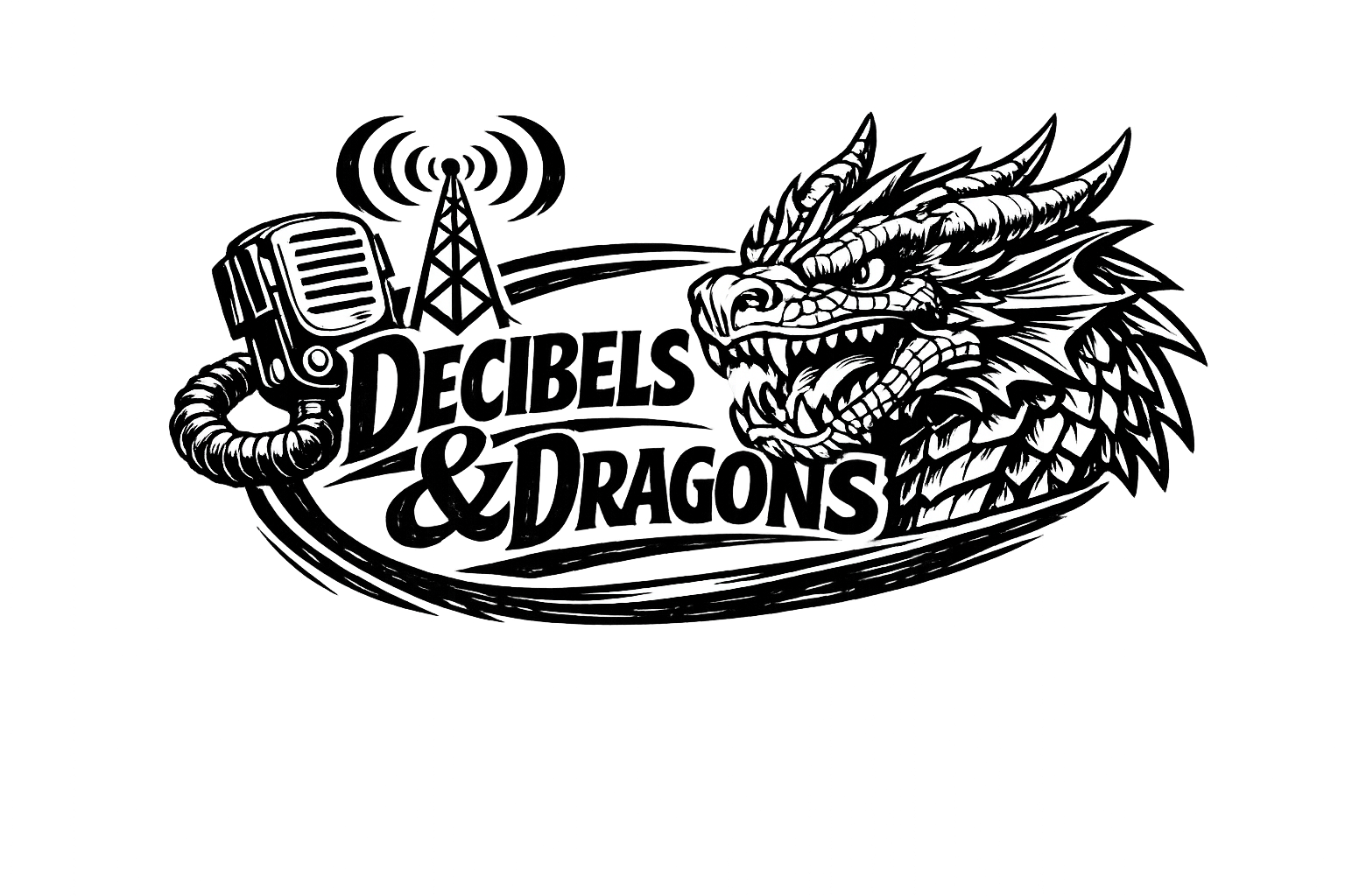 Decibels and Dragons mascot